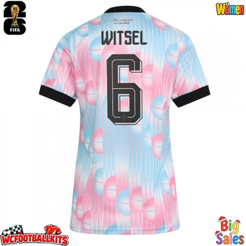 Belgium Axel Witsel #6 Replica Away Stadium Shirt for Women World Cup 2026 Short Sleeve